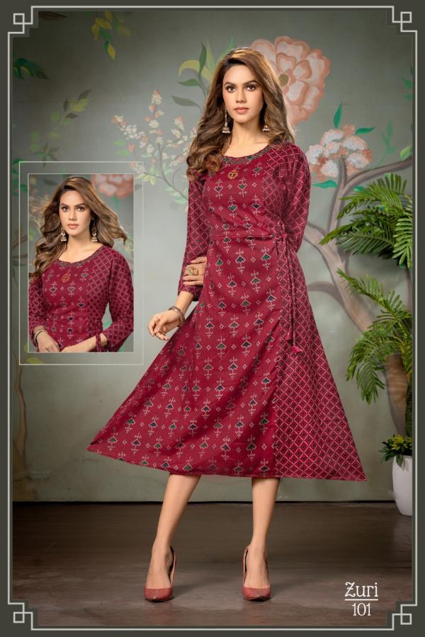 Trendy zuri Rayon Designer Exclusive Kurti Collection